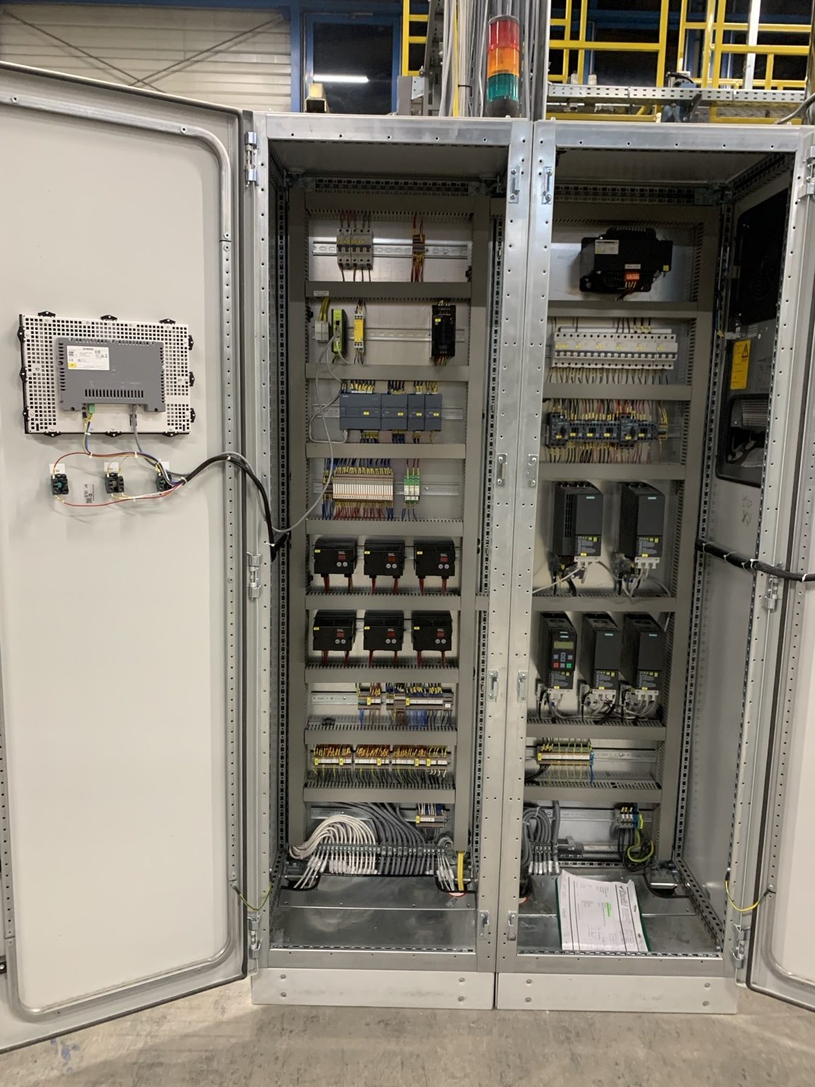 Modern industrial automation cabinet
